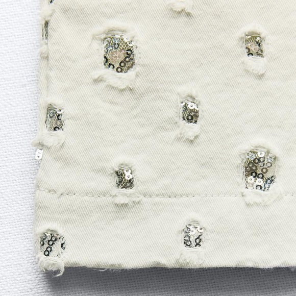 ZARA BLOGGER FAVORITE SEQUIN SKORT - Picture 10 of 13